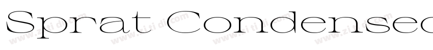 Sprat Condensed Ligh字体转换